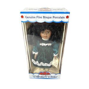 dan dee collectors choice porcelain doll green dress